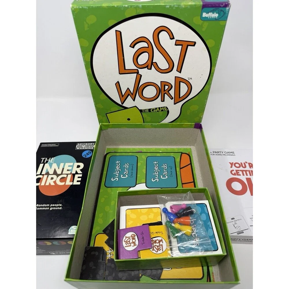 5 Adult Party Board Games (14-18+) Last Word, Drop Trivia, Etc. 2-3+ Players